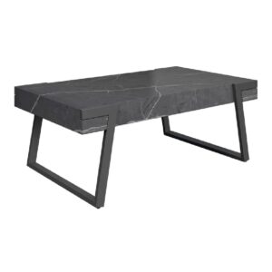 Augusta Wooden Coffee Table In Grey Marble Effect