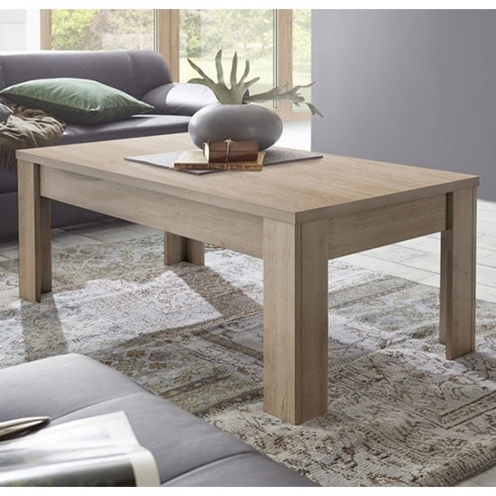 Carney Contemporary Coffee Table Rectangular In Cadiz Oak