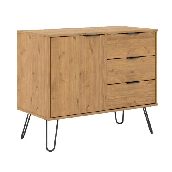 Avoch Wooden Sideboard With 1 Door 3 Drawers In Oak