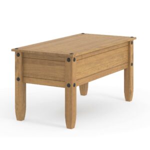 Consett Wooden Rectangular Coffee Table In Oak