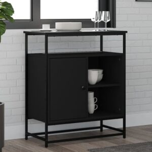 Ambon Wooden Sideboard With 1 Doors In Black