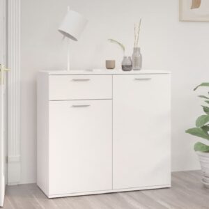 Calhoun High Gloss Sideboard With 2 Doors 1 Drawer In White