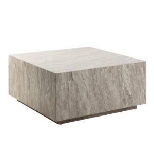 Duluth Marble Coffee Table Square In Grey